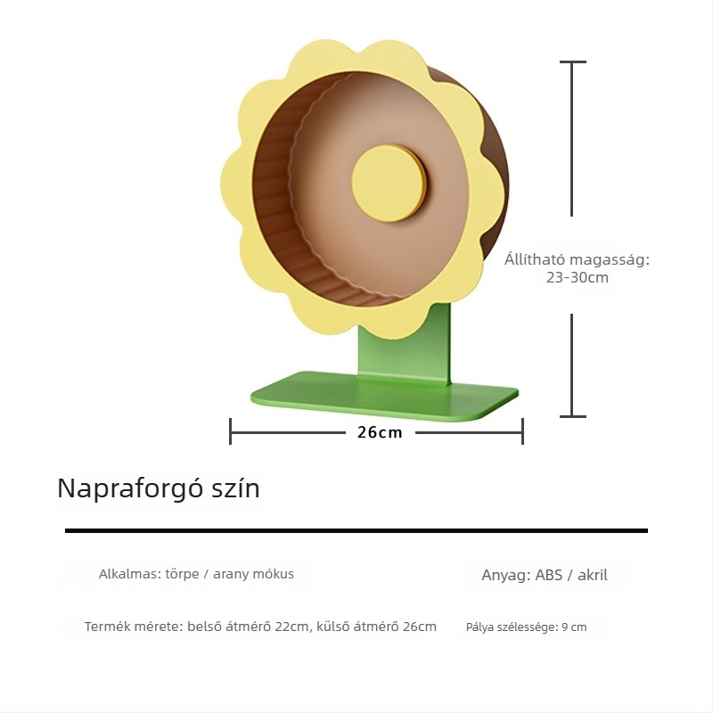 Hamster futókerék, műanyag, eredet: Shandong, tömeg: 1, dobozban 10 darab, márka Demon pet notes