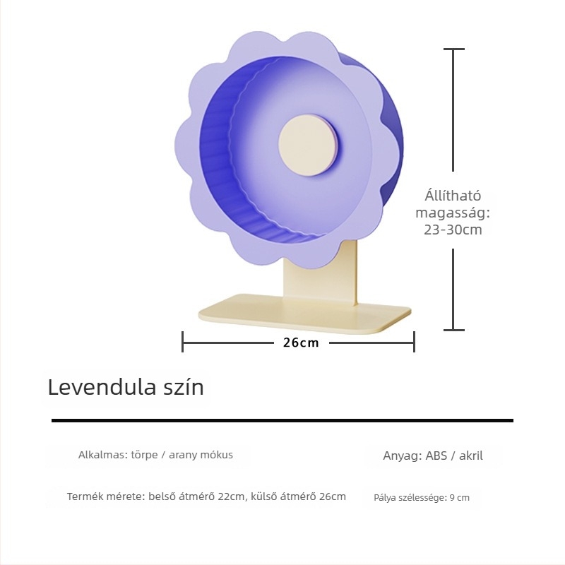 Hamster futókerék, műanyag, eredet: Shandong, tömeg: 1, dobozban 10 darab, márka Demon pet notes