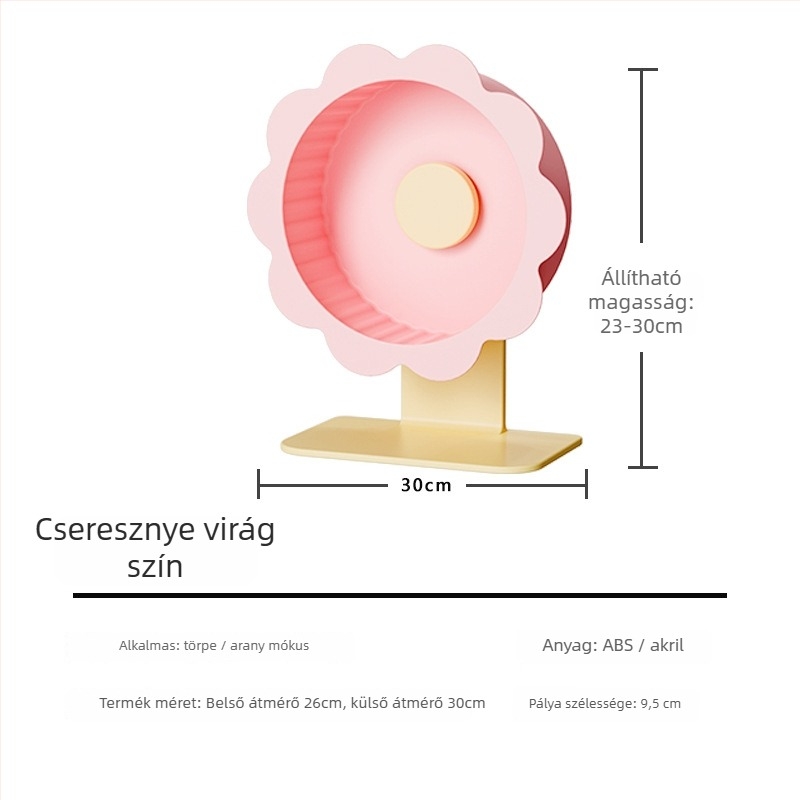 Hamster futókerék, műanyag, eredet: Shandong, tömeg: 1, dobozban 10 darab, márka Demon pet notes