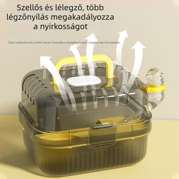 Hörcsög ketrec – műanyagból, négy évszakos használat, hörcsögöknek (Anyag: Műanyag; Évszakok: Négy évszak; Célcsoport: Hörcsög)
