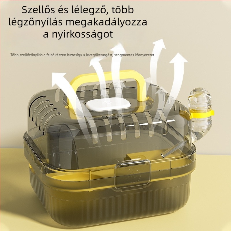 Hörcsög ketrec – műanyagból, négy évszakos használat, hörcsögöknek (Anyag: Műanyag; Évszakok: Négy évszak; Célcsoport: Hörcsög)