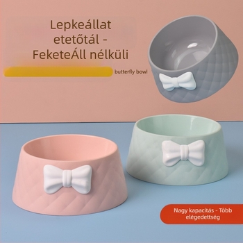 Műanyag dupla tál kutyáknak és macskáknak, étel- és víz tál