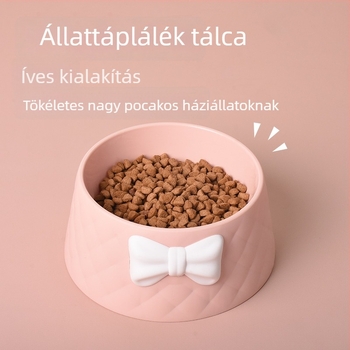 Műanyag dupla tál kutyáknak és macskáknak, étel- és víz tál