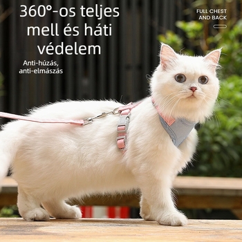 Macska mellkasi póráz, poliészter, macskáknak, csomagolás 100 darab