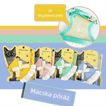 Nylon macska-hám légáteresztő mellkasi pánttal, anti-szökés dizájn