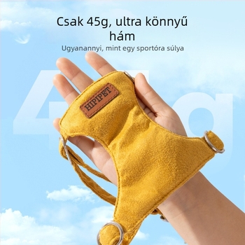 Kutya mellényhez rögzített póráz Mercerizált velúrból, fix hosszúságú, márka Neurotic Cat