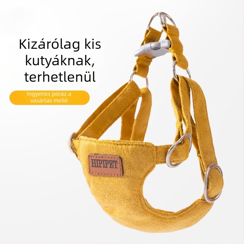 Kutya mellényhez rögzített póráz Mercerizált velúrból, fix hosszúságú, márka Neurotic Cat