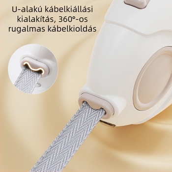 ABS anyagú behúzható kutyapóráz, kötél jellegű, 200 darabos csomag.