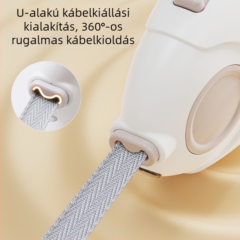ABS anyagú behúzható kutyapóráz, kötél jellegű, 200 darabos csomag.