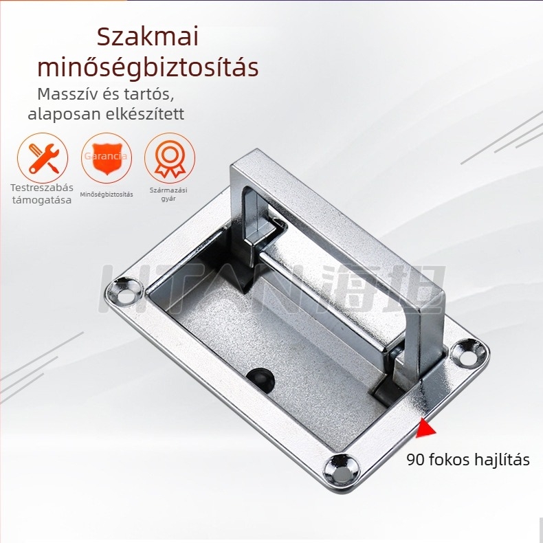 Haitan LS702 Panel fogantyú szekrényekhez, rejtett szerelés, cinkötvözet, homokkrómozás