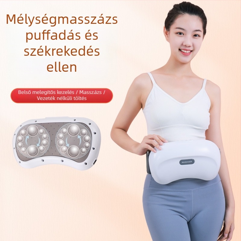 F5 Otthoni hasmasszírozó kettős korongokkal, technikák: forró kompresszió és dagasztás, hálózati tápegység, gombos vezérlés, intelligens időzítés
