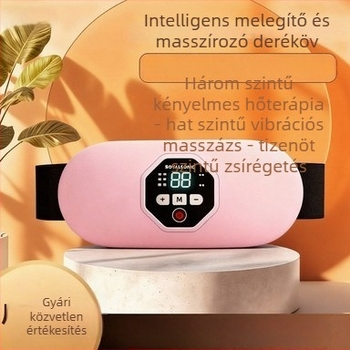 Menstruációs megkönnyítéséhez melegítő deréköv vibrációval és melegítő nyomással, USB táplálás, manuális vezérlés, legfeljebb 4 masszázsfej