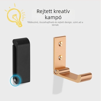 Hajlékony alumíniumötvözetes ruhafogas fürdőszobára, erős ragasztóval – Megsbon, modern minimalist stílus