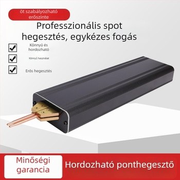 Automatikus működtetésű hordozható akkumulátor ponthegesztő kézi készülék; fej: alumínium-oxid réz ötvözetből; alkalmas 18650 Li-ion akkumulátorok és nikkelezett lemezek/szalagok hegesztésére
