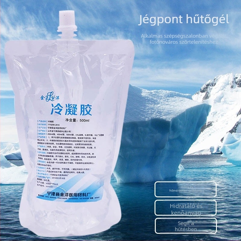 Gold Ocean Hideg Gél 500 ml, IPX1 vízálló, zacskóban csomagolva, beépített akkumulátor nélkül