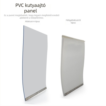 Háziállat ajtófüggöny mágneses szélvédővel, fúrás nélkül, cserélhető puha ajtópanelok; Anyag: Műanyag; Importálás: Nem; Márka: Más