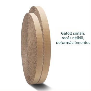 Körkörös macska vakaró hullámkartonból, cserélhető maggal, egyszerű stílus, 50 darabos csomag