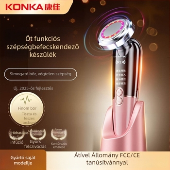 Mikroáramú arcmasszírozó, USB töltés, beépített 500–800 mAh akkumulátor, hordozható, otthoni használatra