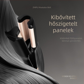 Gardenia hajgöndörítő vas, mély U görbült hengergomb, 16–20 mm átmérő, környezetbarát ötvözet, vezetékes 50W, 220V, egyfokozatú hőmérsékletszabályozás