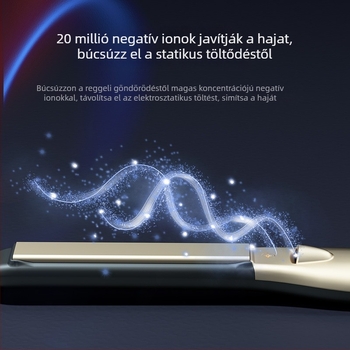 Kettős használatú hajformázó és hajvasaló kerámiaplattával 31 mm+, 25W, 220V, vezetékes, 3 hőmérséklet-szint, rövid hajhoz