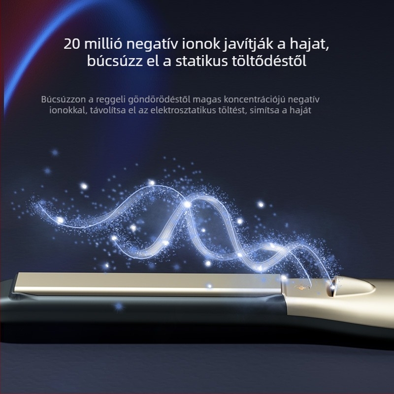 Kettős használatú hajformázó és hajvasaló kerámiaplattával 31 mm+, 25W, 220V, vezetékes, 3 hőmérséklet-szint, rövid hajhoz
