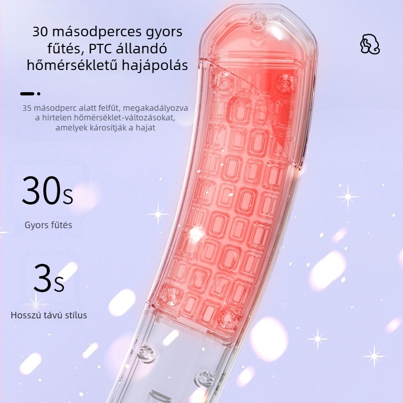 KIMHOME Három az egyben hajformázó eszköz negatív ionokkal, kerámia bevonatú fűtőelem, vezetékes 220V