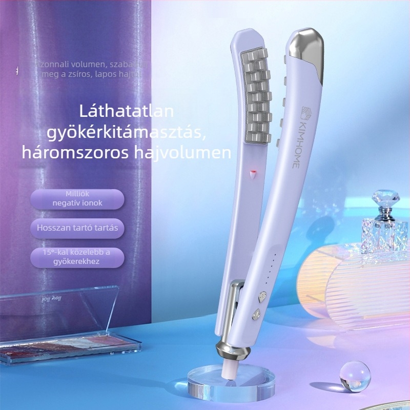 KIMHOME Három az egyben hajformázó eszköz negatív ionokkal, kerámia bevonatú fűtőelem, vezetékes 220V