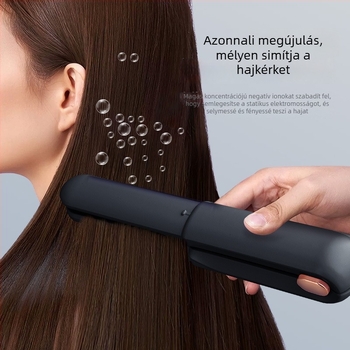 2–az–1 vezeték nélküli hajkiegyenesítő és göndörítő eszköz kerámia fűtőelemmel, görgő átmérője <15 mm, 3 szintű hőmérséklet-szabályozás, 60W, 5V, CE/FCC/ROHS
