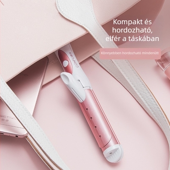 Koji kettős funkciójú hajvasaló és göndörítő titán bevonattal, 21–30 mm-es átmérőjű hengő, kábelről üzemelő AC, állítható hőmérséklet, 42 W