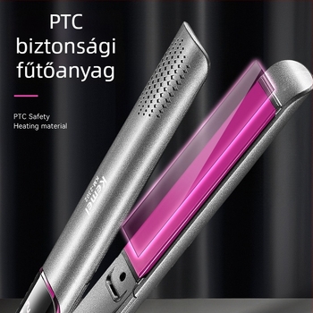Kemei KM-2302 hajegyengető PTC fűtőelemmel, a fűtőelem átmérője 15 mm alatt, 10 hőmérséklet-szint, 55W, 220V