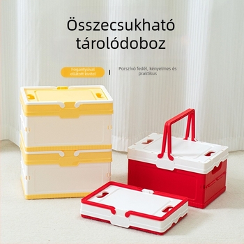 Összecsukható autócsomagtartó tároló doboz – PP műanyag, kézben hordozható, 5–10 L kapacitás
