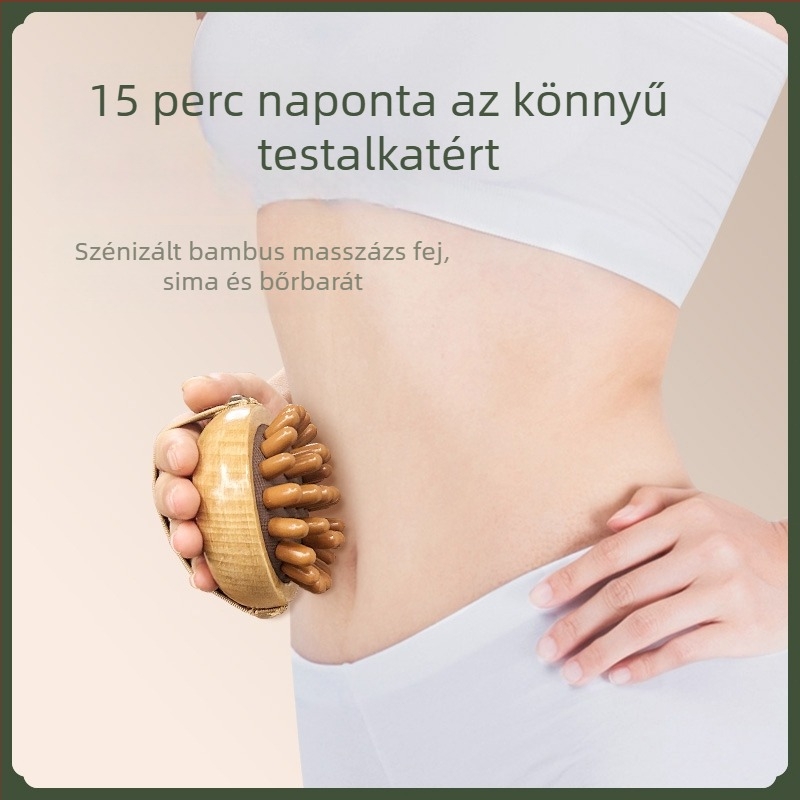 Gua sha deszka és eszköz, meridián kefé, Zhebao márka, fából készült, egészségmasszázs