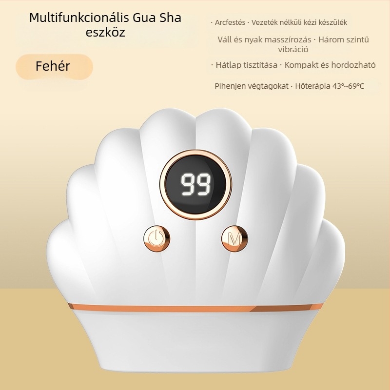 Elektromos arctisztító készülék melegítéssel és vibrációval, USB tápegység, 3 üzemmód, ABS ház, 500 mAh akkumulátor