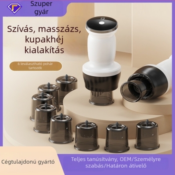 Otthoni használatra: teljesen automata intelligens vákuumkészülék gua sha funkcióval — mechanikus gombvezérlés, univerzális kompatibilitás, modell MY-08