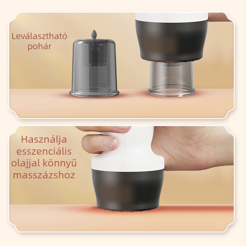 Otthoni használatra: teljesen automata intelligens vákuumkészülék gua sha funkcióval — mechanikus gombvezérlés, univerzális kompatibilitás, modell MY-08