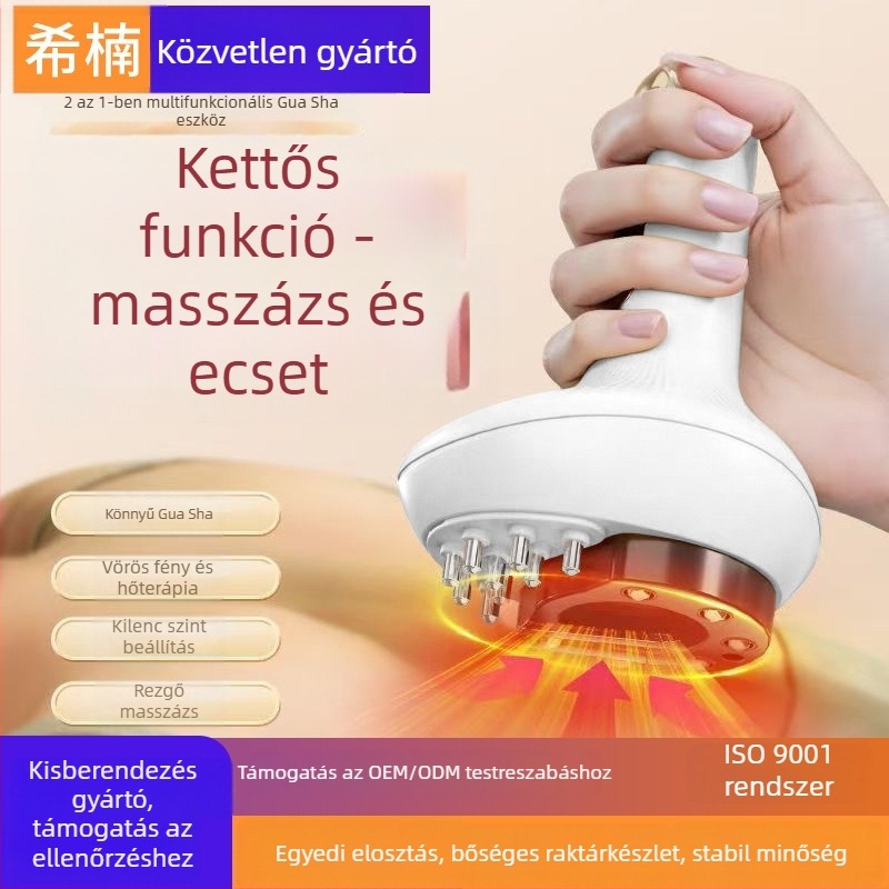 Minden-egyben elektromos vákuum- és karcoló készülék, Modell G16, Újratölthető, hőmérséklet-szabályozás 45–55°C, 1200mAh akkumulátor, ABS ház