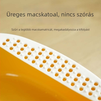 Macskaalomtálca, négyszögletes kialakítás, PP anyag, macskáknak, nem okos, szabványos specifikáció