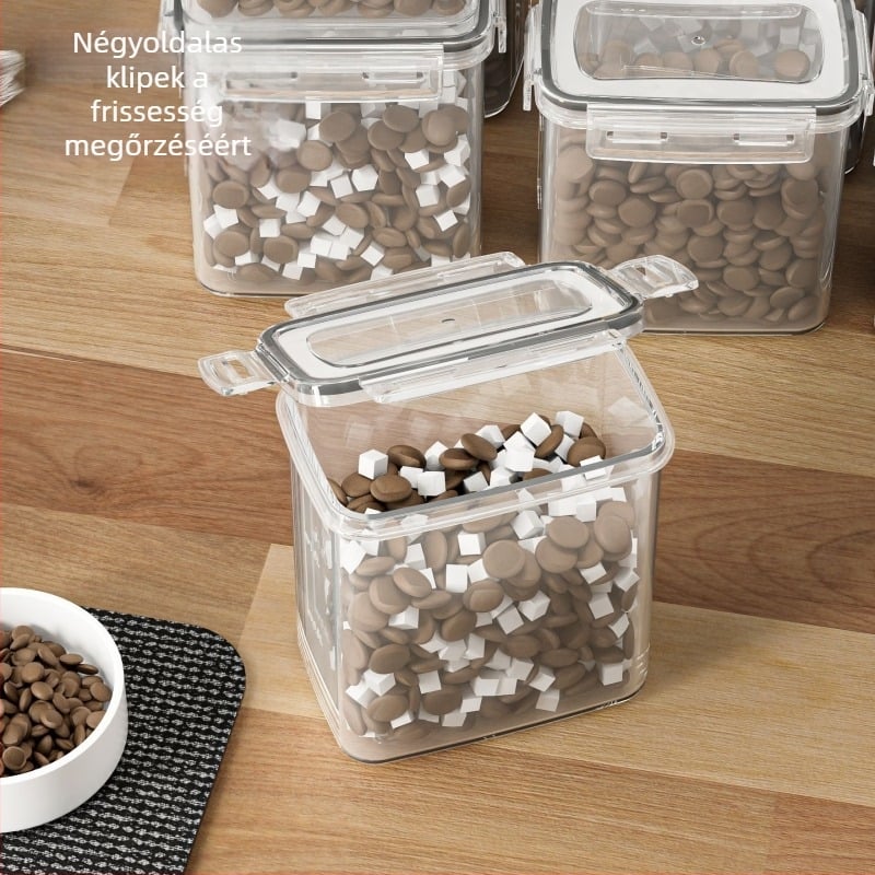 Yanghua műanyag kisállat élelmiszertároló tartály, nedvességálló, 800–1000 ml