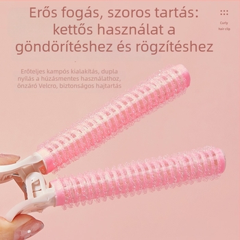 Gecomo önragasztó hajgöndörítő tekercsek, műanyag/gyanta anyagból, puha göndörítéshez, láthatatlan rögzítés