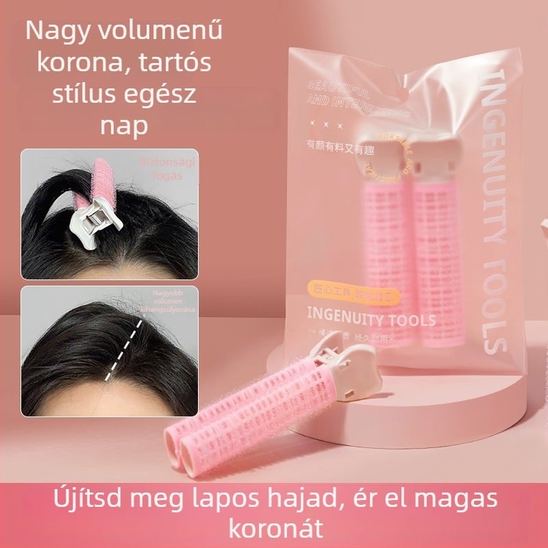 Gecomo önragasztó hajgöndörítő tekercsek, műanyag/gyanta anyagból, puha göndörítéshez, láthatatlan rögzítés