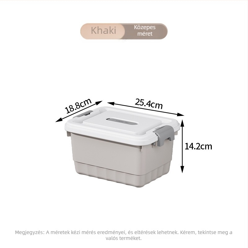 PP műanyag tároló doboz, többfunkciós porálló szervező, hordozható ruházathoz, játékokhoz és kozmetikumokhoz