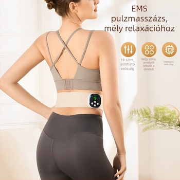 USB-vezérelt fűtő derékmasszírozó öv, mikroáram terápiával, 3. fokozat, mechanikus vezérlés