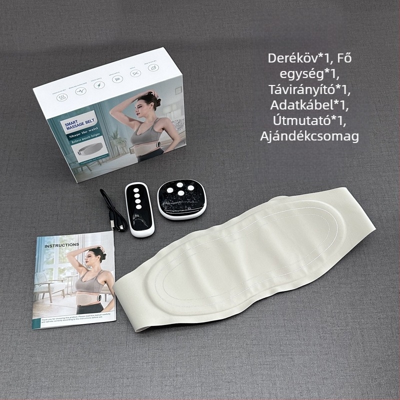 USB-vezérelt fűtő derékmasszírozó öv, mikroáram terápiával, 3. fokozat, mechanikus vezérlés