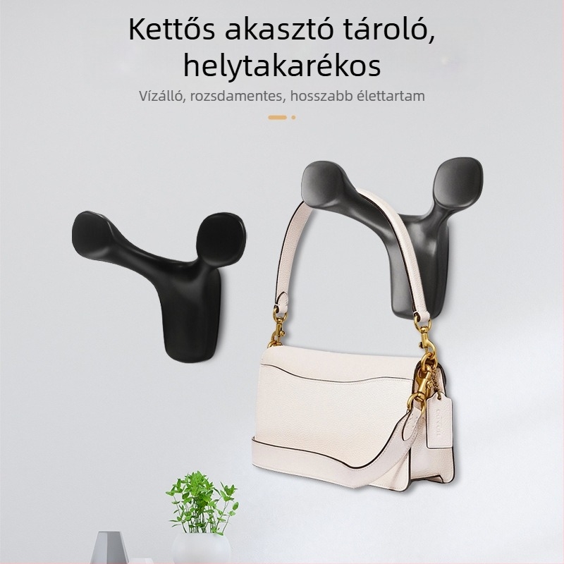 Szarvasagancs alakú ruhafogas alumíniumötvözetből, Gute Batch márka, modell 001, stílus Light Luxury