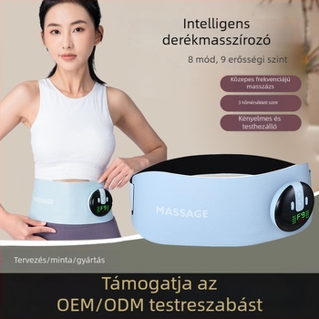 EMS vibrációs masszírozó öv fűtéssel, 4 masszázsfej, fokozatmentes sebességszabályozás, töltési üzemmód