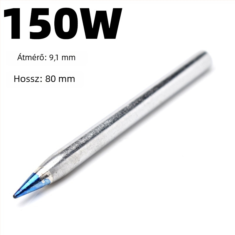 Forrasztóhegy – külső fűtés, állandó hőmérséklet, hosszú élettartam, 80W/100W/150W, hegyes vég