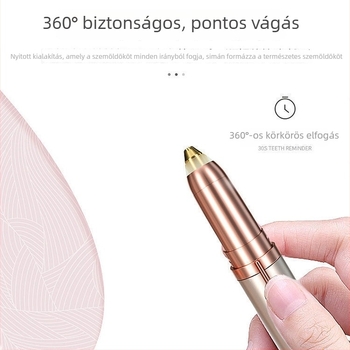 Elektronikus szemöldök-trimmel USB-tápellátású, hordozható, nem mosható vízzel, 40 g, nem összecsukható fogantyú