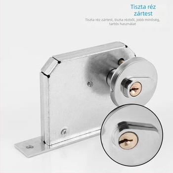 Mortise zár Pipe Well Lock – rozsdamentes acél, kulcsos működés, tűzvédelmi, elektromos és csővezeték ajtókhoz