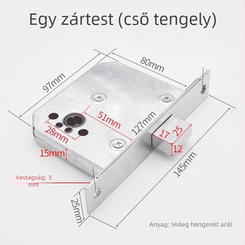 Mortise zár Pipe Well Lock – rozsdamentes acél, kulcsos működés, tűzvédelmi, elektromos és csővezeték ajtókhoz
