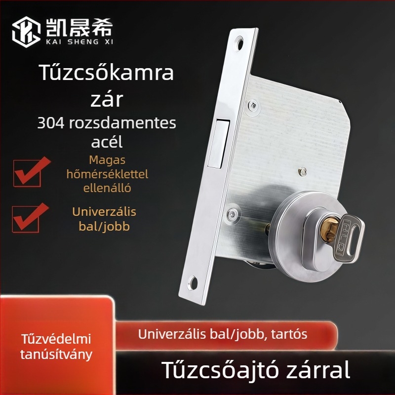 Mortise zár Pipe Well Lock – rozsdamentes acél, kulcsos működés, tűzvédelmi, elektromos és csővezeték ajtókhoz